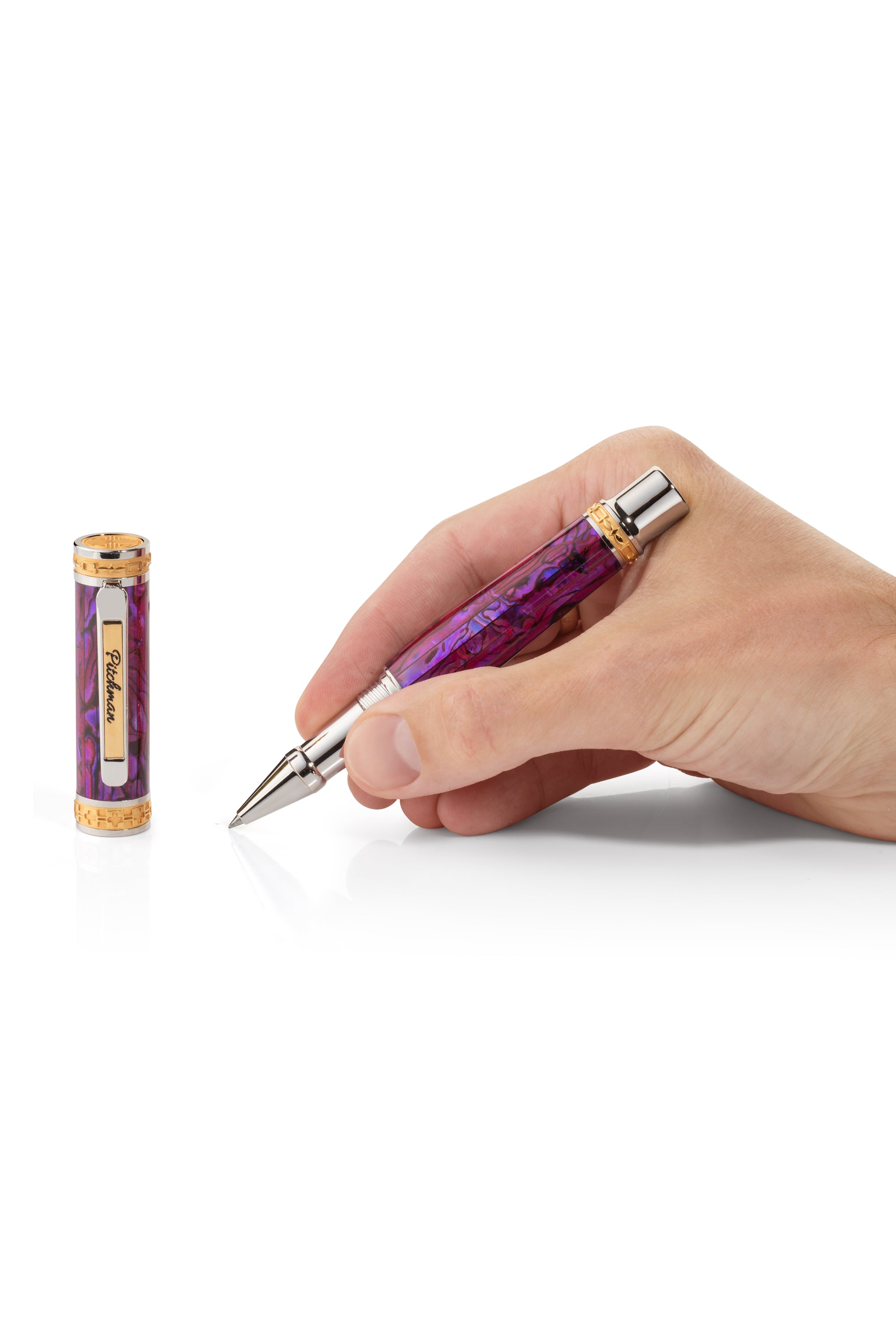 Closer LUXE Pink Abalone Shell Rollerball Pen