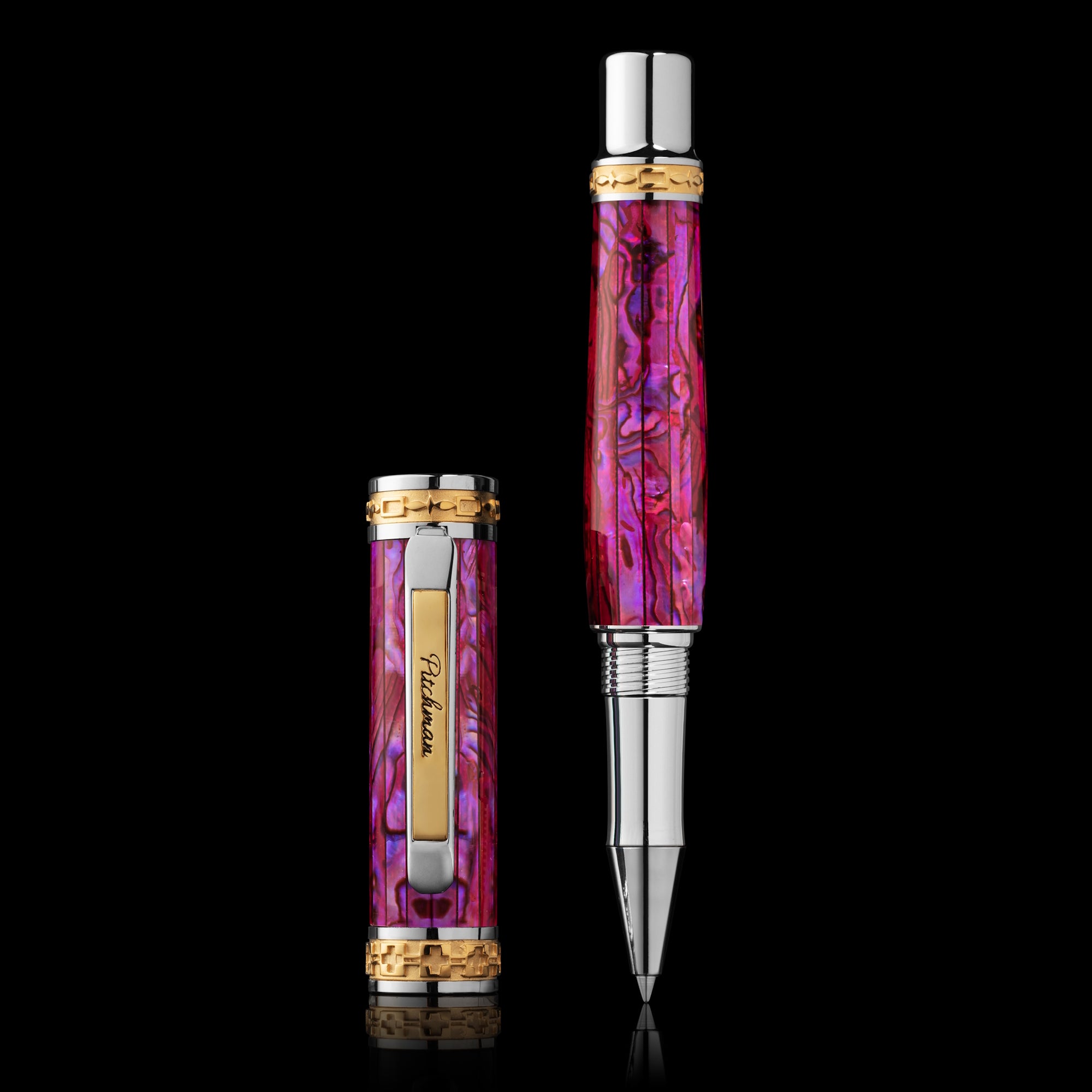 Closer LUXE Pink Abalone Shell Rollerball Pen
