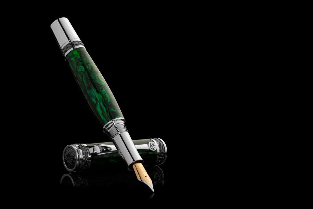 Pitchman Tycoon Sapphire Fountain Pen - Signature Men's Pen – Pitchman®