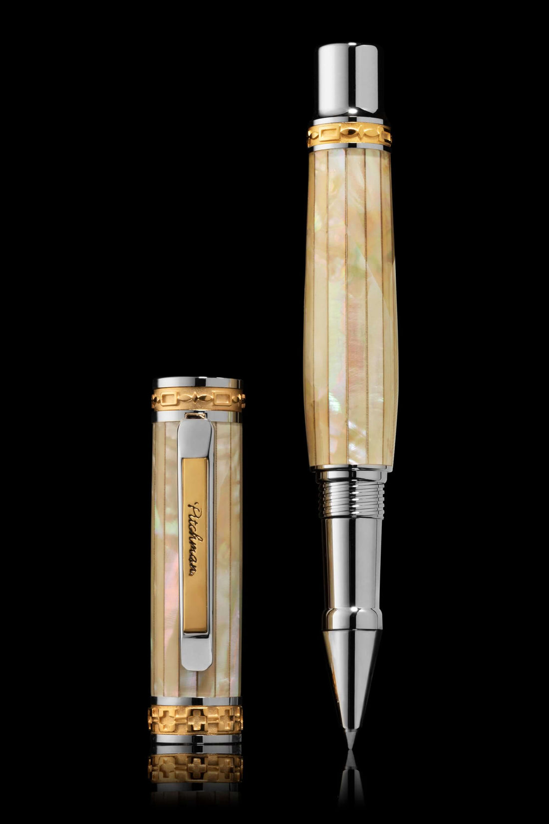 Corporate Gift Pen | Closer LUXE White Mother of Pearl Rollerball Pen 