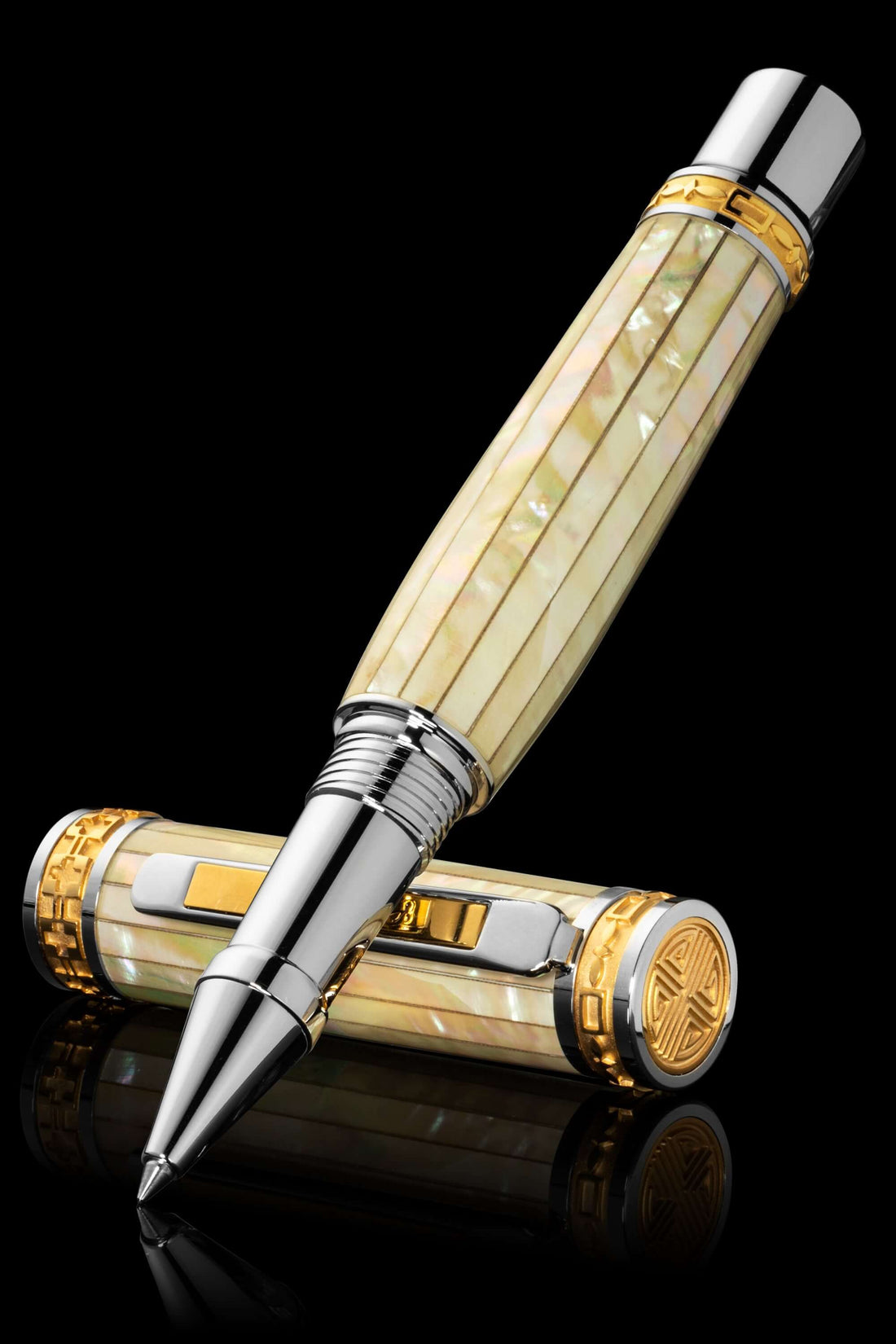 Corporate Milestone Gift | Closer LUXE White Mother of Pearl Rollerball Pen