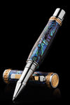 Closer Blue Abalone Shell Rollerball Pen