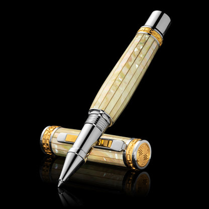 Corporate Luxury Gifts - Closer LUXE Rollerball Pen White