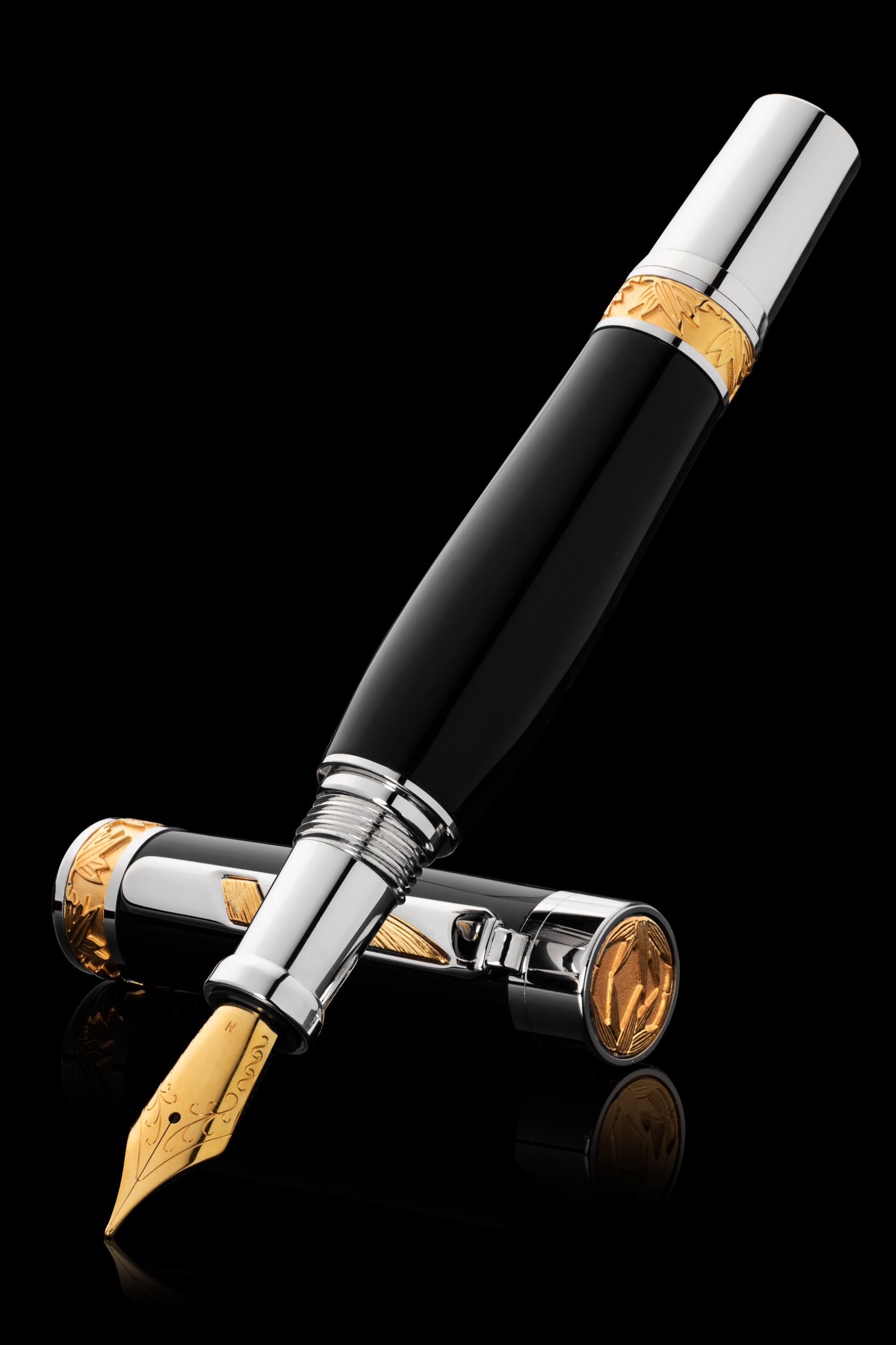 Luxury Pen | Pitchman Rainmaker Black Fountain Pen