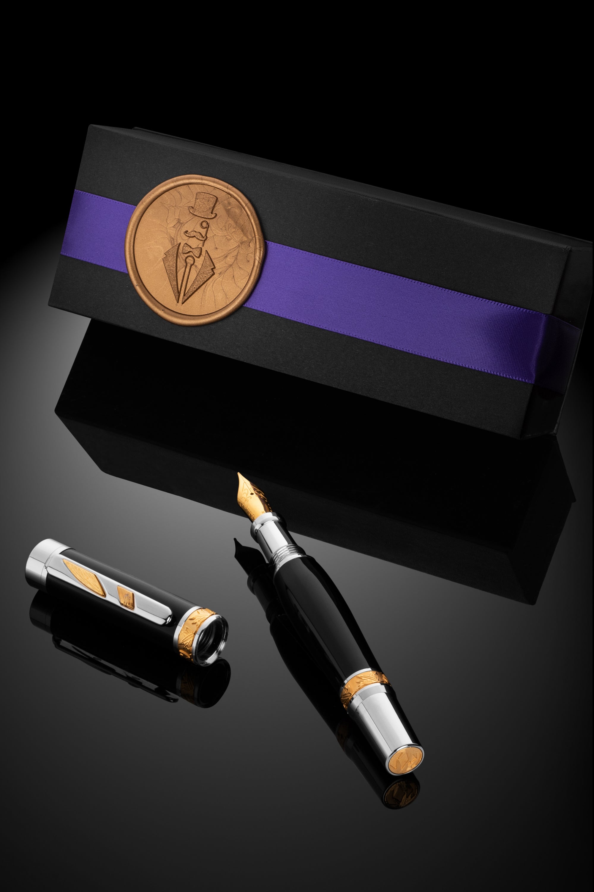 Fancy Pen | Pitchman Rainmaker Black Fountain Pen