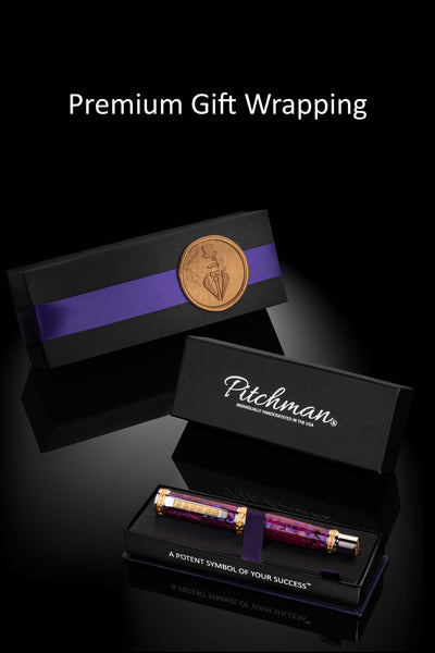 Pitchman Closer LUXE Pink Rollerball Pen with Premium Gift Wrapping