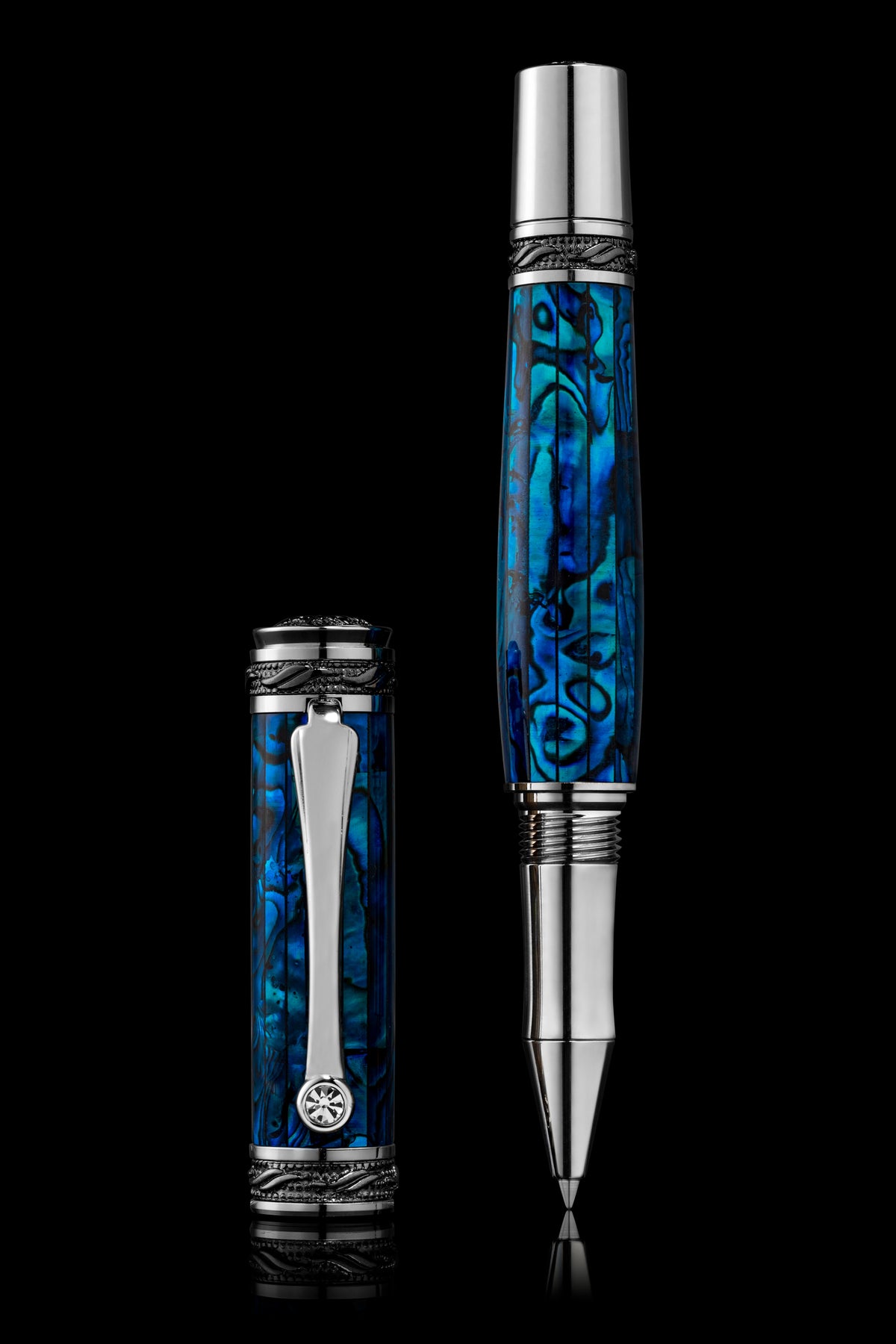 Pitchman Tycoon sapphire rollerball pen