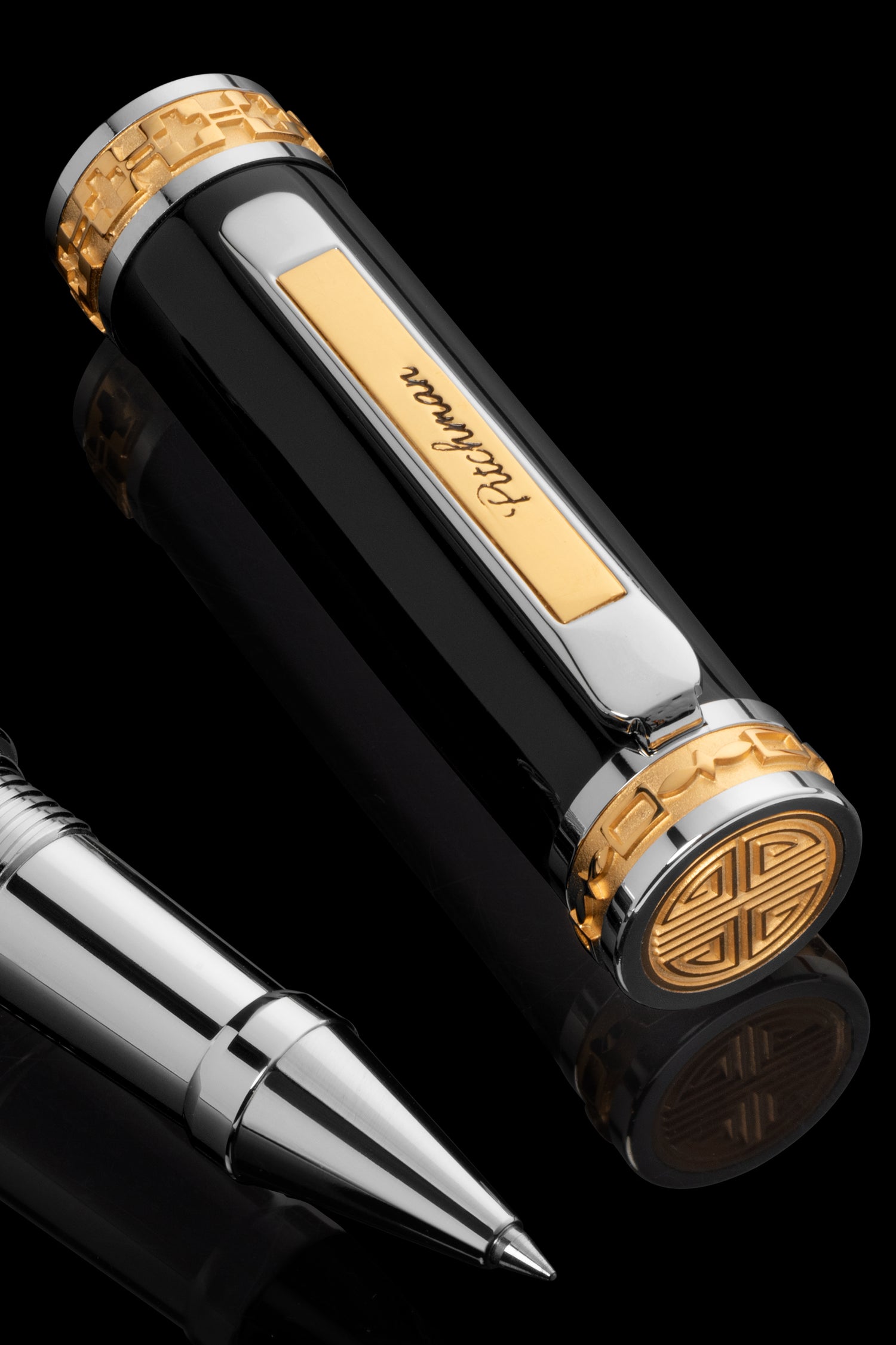Pitchman Closer Luxury Rollerball Pen: Fancy, heavy, and fine. Ideal speaker gift, high-end rollerball pen
