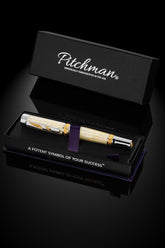 Luxury Pen | Pitchman Rainmaker LUXE White MOP Rollerball Pen