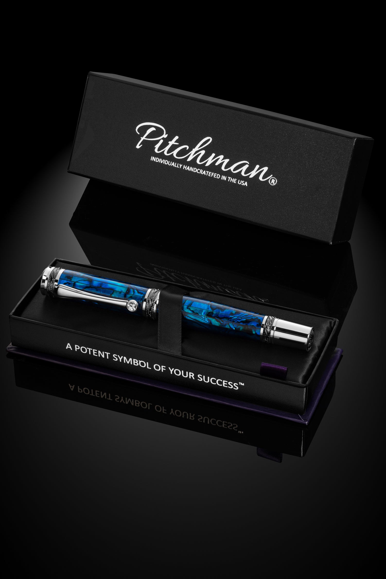 Signature Gift Wrapping | Fancy Pen | Pitchman Tycoon Sapphire Pen