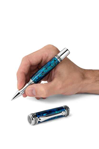 Pitchman Tycoon Sapphire Fountain Pen - Signature Men's Pen – Pitchman®