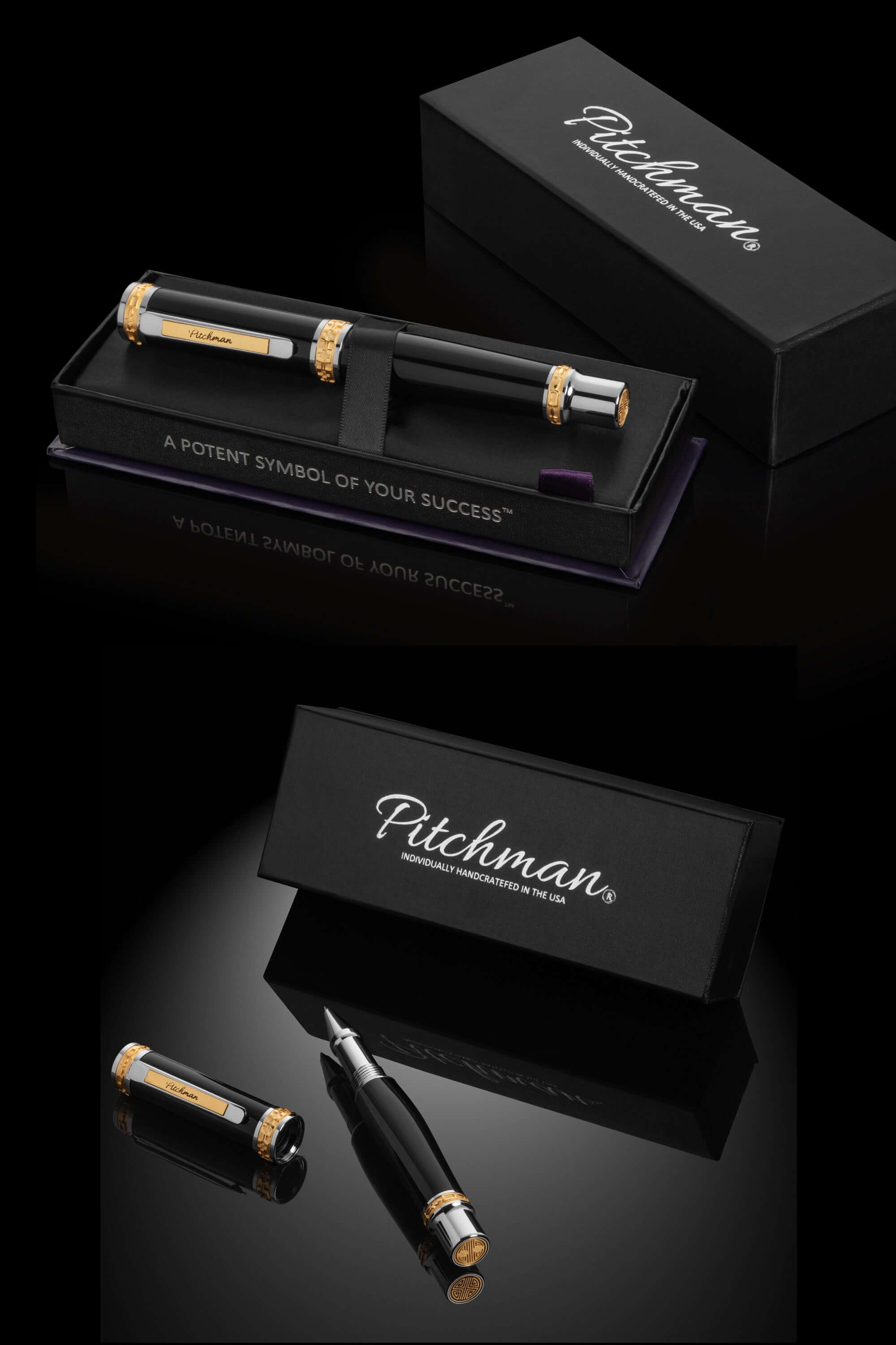 Men's Pen | Pitchman Closer Black Rollerball Pen