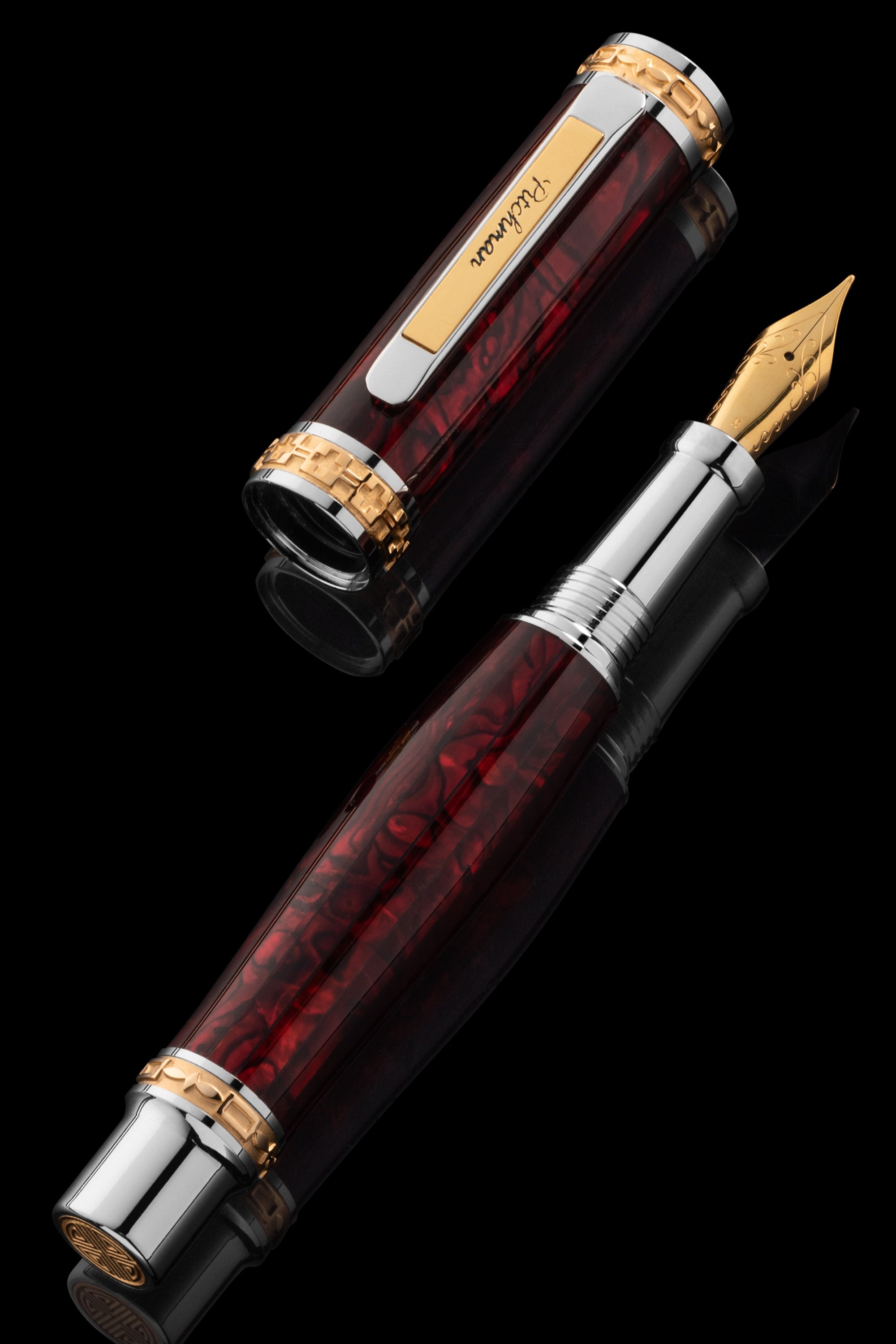 Luxury Gift For Men | Pitchman Closer Red Fountain Pen