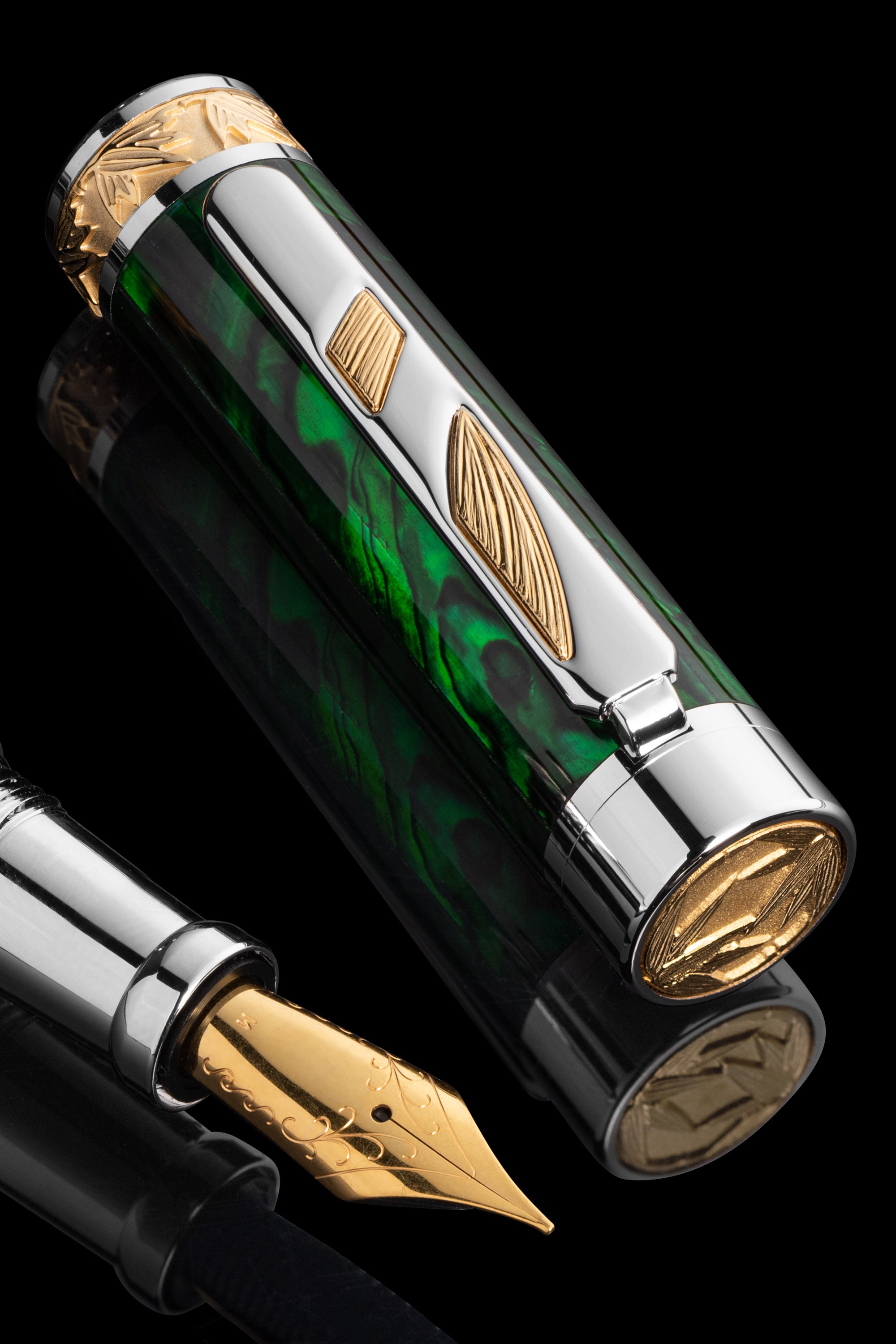 Pitchman - Rainmaker Emerald Fountain Pen - Fancy Pen - Fountain Pens –  Pitchman®