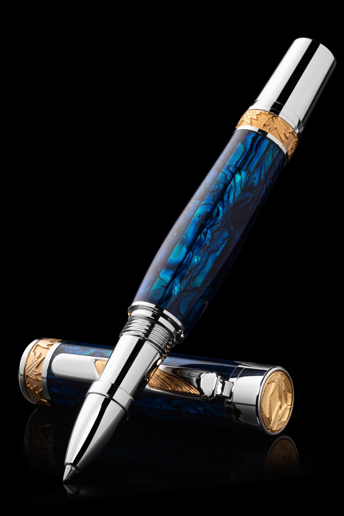 Pitchman Rainmaker sapphire rollerball pen