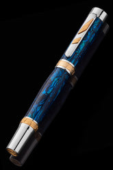 Pitchman Rainmaker Sapphire Fountain Pen - Luxury Gift for Men