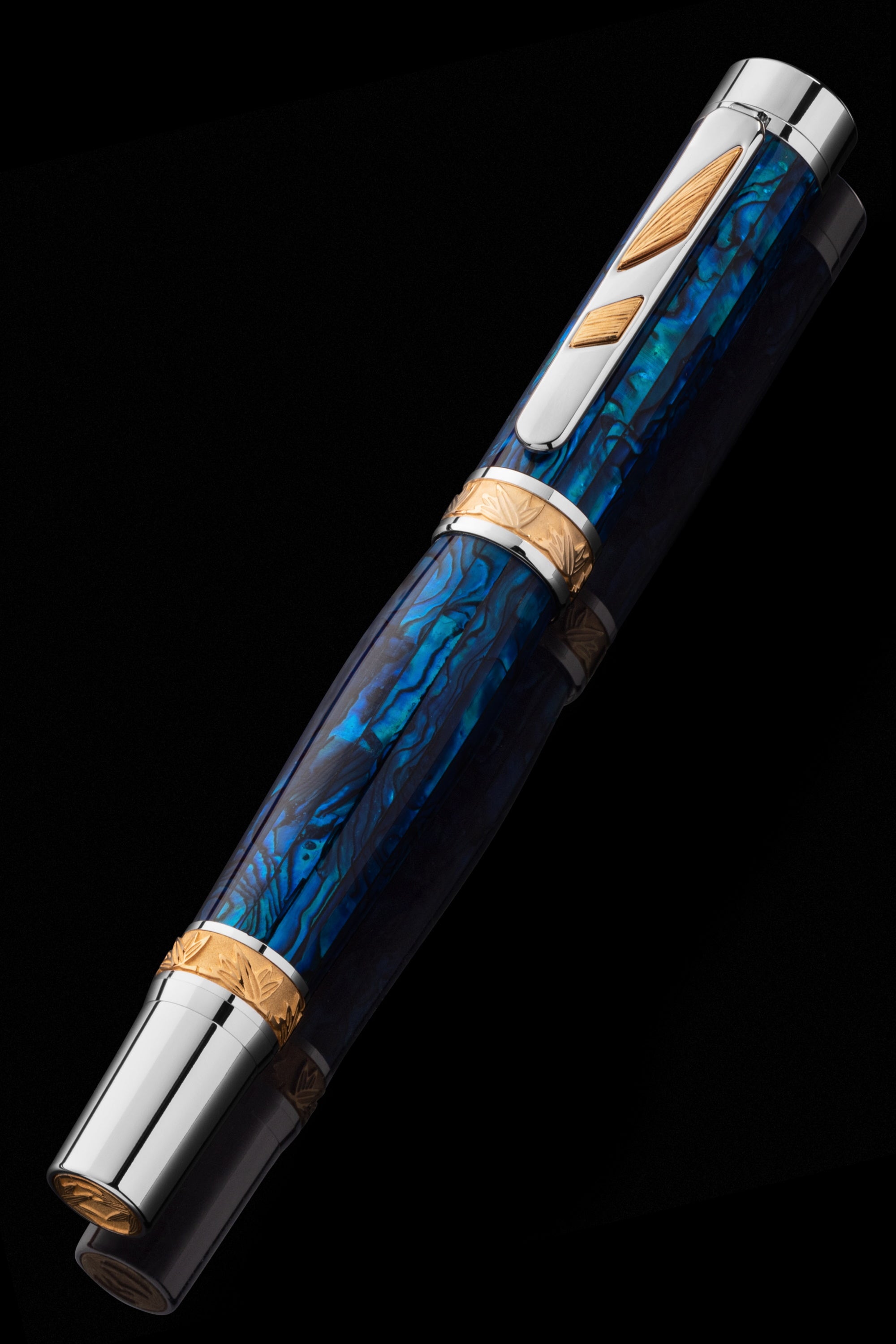 Pitchman Rainmaker Sapphire Fountain Pen - Luxury Gift for Men