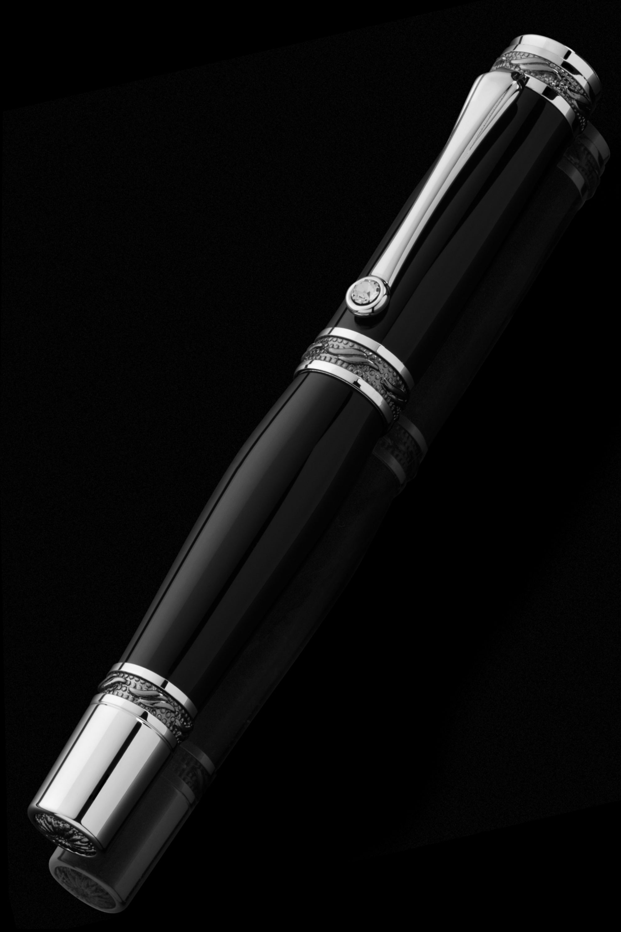 Pitchman Tycoon Black Luxury Pen - A large mens pen
