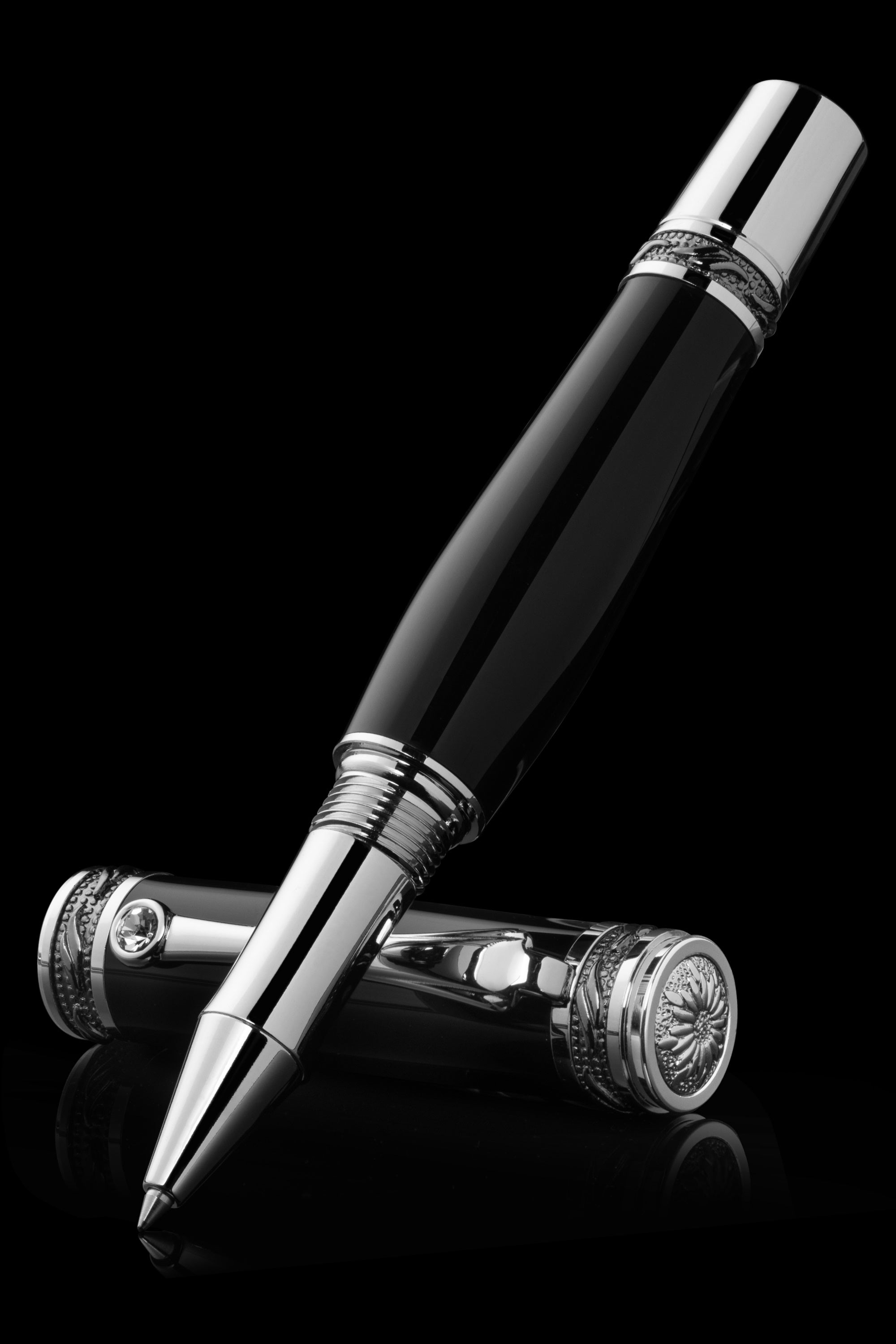 Mens Pen | Pitchman Tycoon Black Rollerbacll | Best Rollerball Pen