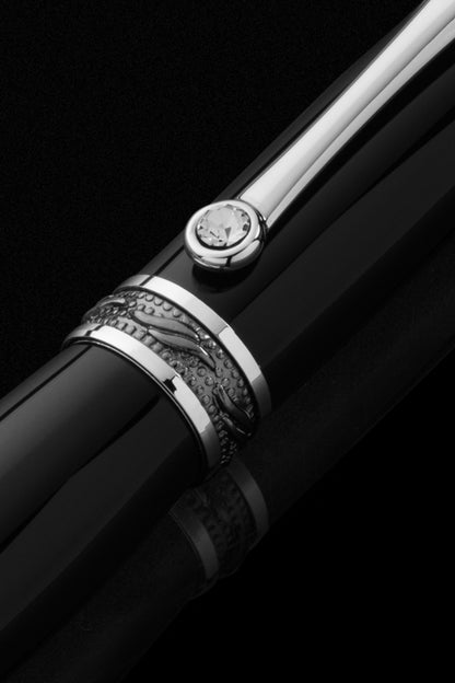 Tycoon Lustrous Black Fountain Pen