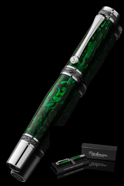Tycoon Lustrous Fountain Pen Emerald