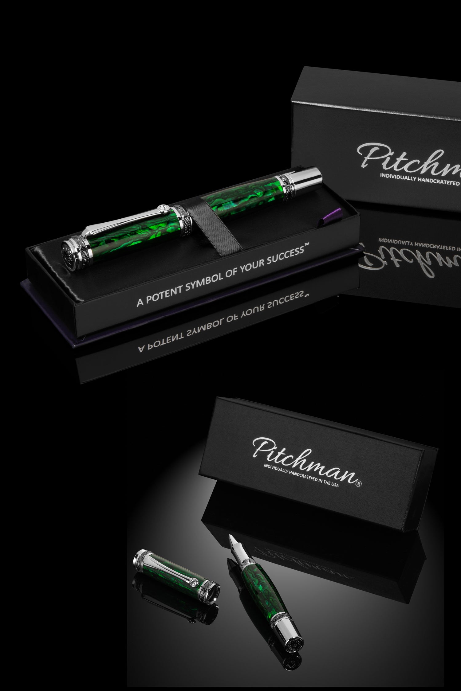 Tycoon Lustrous Fountain Pen Emerald