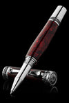 Tycoon Lustrous Red Abalone Shell Rollerball Pen