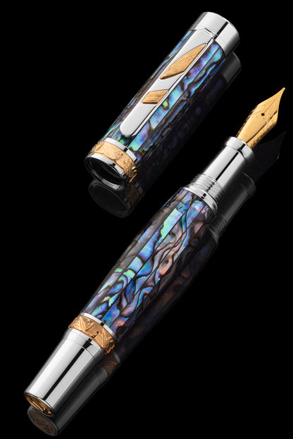 Fancy Pen - Pitchman Rainmaker Blue Abalone Fountain Pen - Limited Edition Fountain Pen