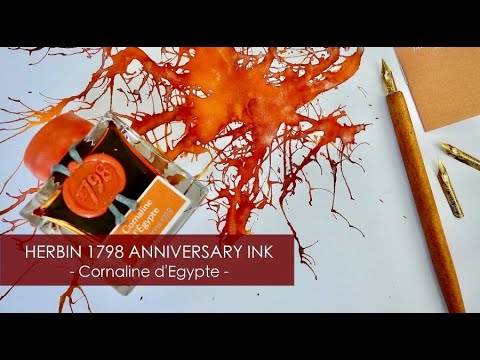 J. Herbin 1798 Fountain Pen Ink - Cornaline d'Egypte - 50 ml. Bottle