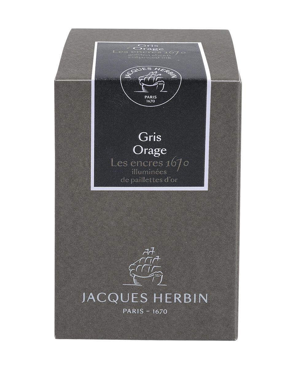 J. Herbin 1670 Fountain Pen Ink - Stormy Grey - 50 ml. Bottle